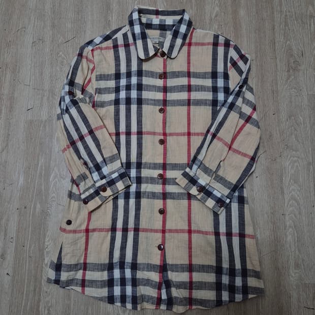 버버리 브릿 여성 노바체크 셔츠 2XL(110)