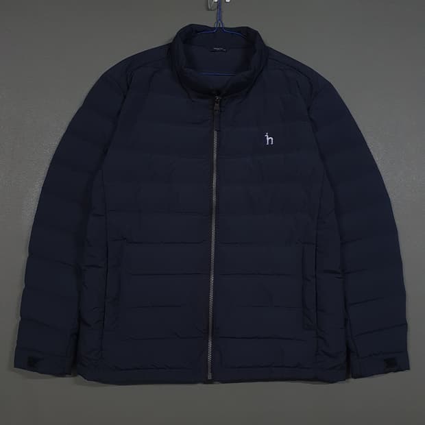 100 (L)헤지스 골프 신형 22FW 경량 다운 패딩 점퍼 자켓 네이비