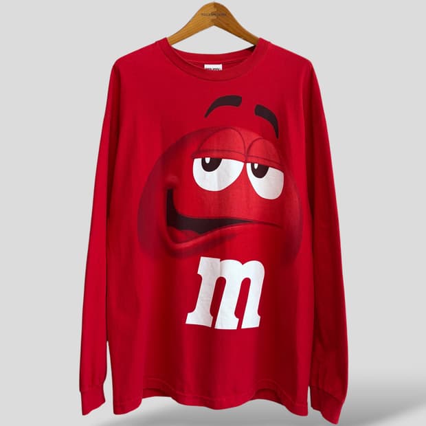 (XL)빈티지 M&M 엠앤엔즈 긴팔 티셔츠
