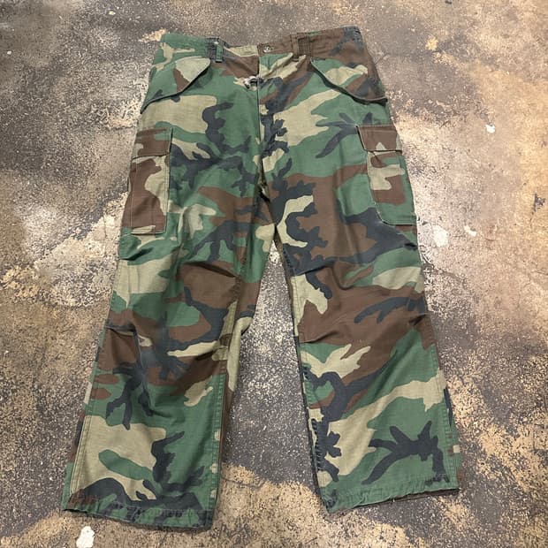 빈티지 80s m65 우드랜드 필드 팬츠