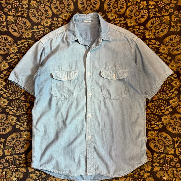 90-00s 리바이스 재팬 샴브레이 하프셔츠