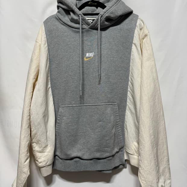 L 나이키 BRS 다크그레이 헤더 후드티