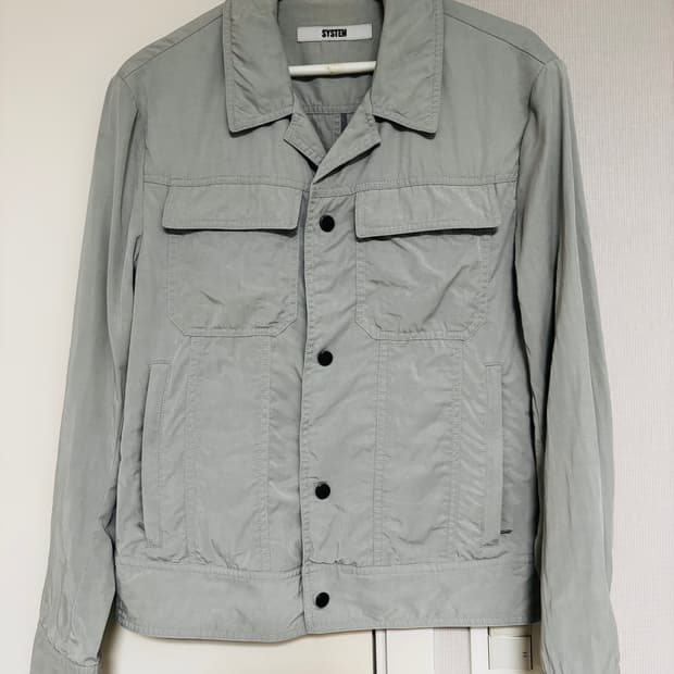 시스템옴므 라이트그레이 캐주얼자켓 95사이즈