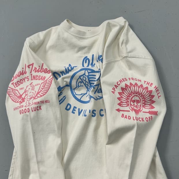 테드컴퍼니 인디안 프린팅 롱슬리브 