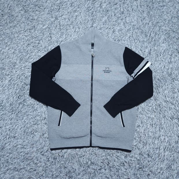 장미셸바스키아)95 남자 니트집업 골프집업 / 왕눈이샵