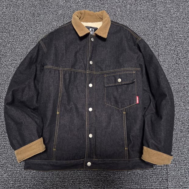 무신사 PERSTEP퍼스텝 양털 데님자켓/2XL