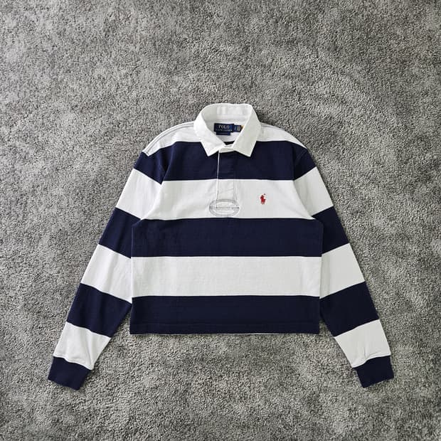 [무료배송] POLO RALPH LAUREN 긴팔 단가라 럭비 셔츠