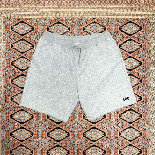 리 스몰로고 그레이 5부 반바지 남성XL