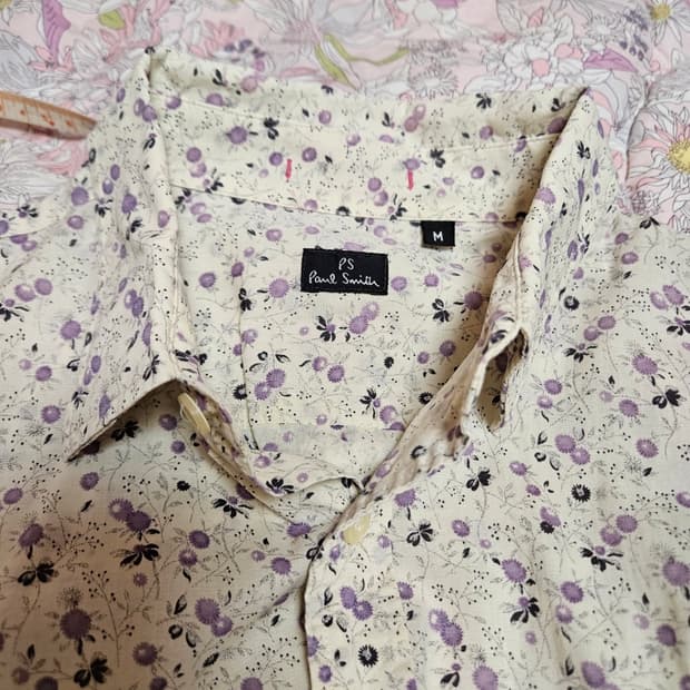 [명품] 폴 스미스. 잔꽃무늬 플라워 셔츠