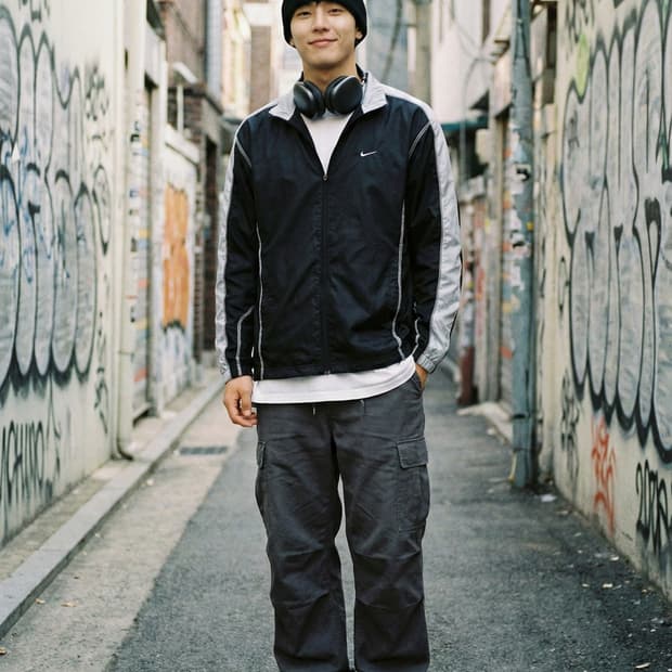 NIKE 나이키 올드스쿨 스티치 빅로고 바람막이 자켓