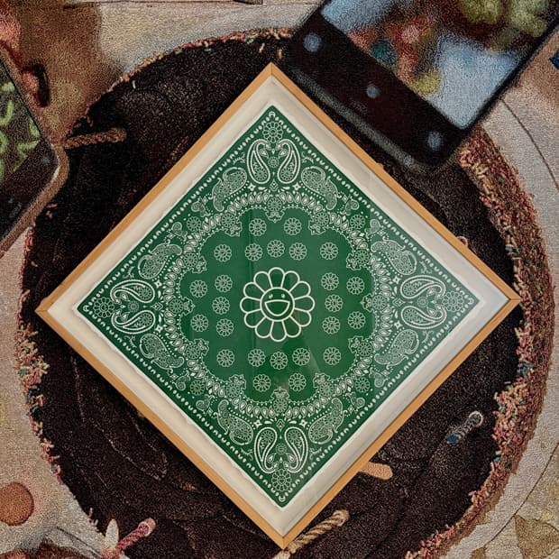 무라카미 타카시 플라워 반다나 액자