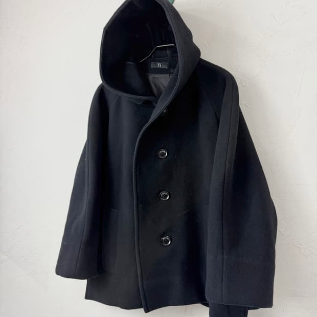Y's 요지 야마모토 후디드 울 자켓