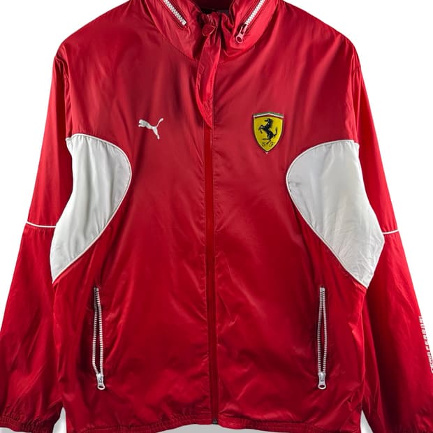 페라리X퓨마 레이싱 레드 바람막이2626