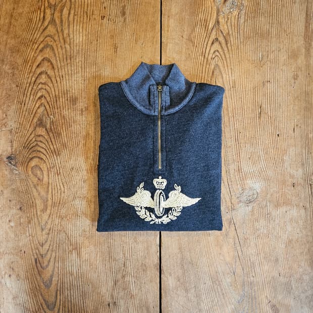 더블알엘 울 체인 자수 티셔츠 