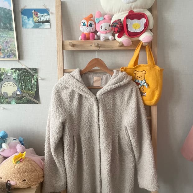 모리걸 빈티지 빔즈 퍼 후드코트🤍