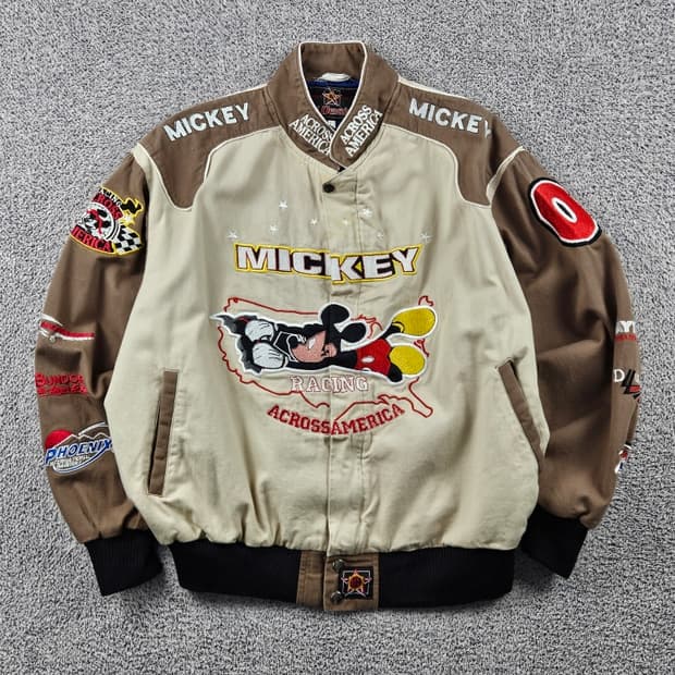 JH 리메이크 패치 미키 레이싱 자켓 ( L ) / 11197