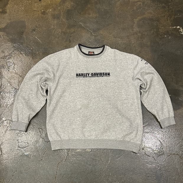 할리데이비슨 그레이 스웻셔츠 XL
