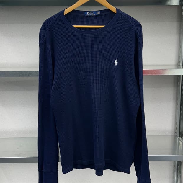 (2XL)폴로 와플 긴팔티-M2395