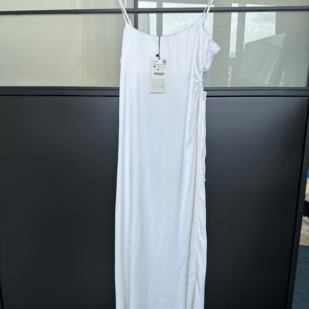 Zara 새상품 / 자라 새틴 롱 뷔스티에 원피스