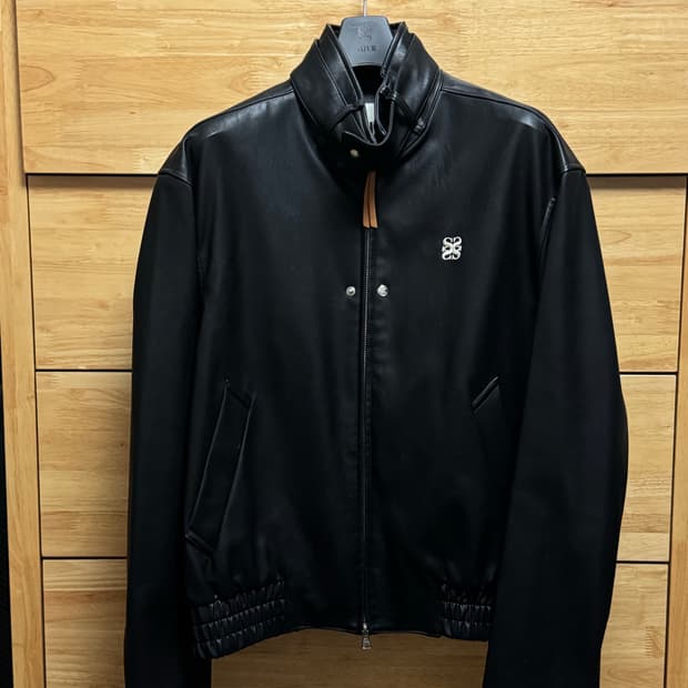 레더 자켓 클래식 블랙