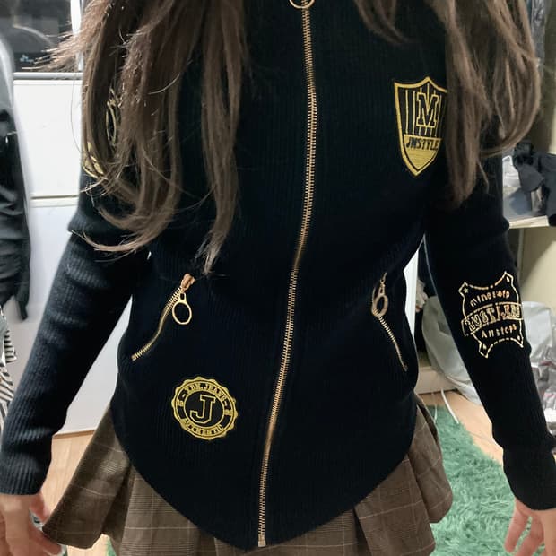 y2k 집업 펑크 빈티지