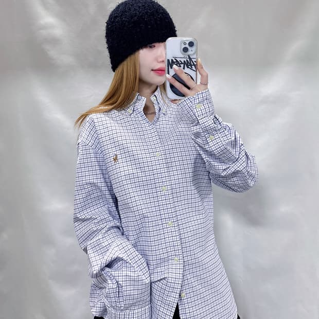 폴로 랄프로렌 포니 체크 셔츠 