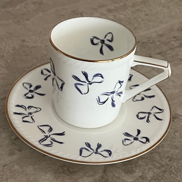 입생로랑 블루리본 컵앤소서 1P set