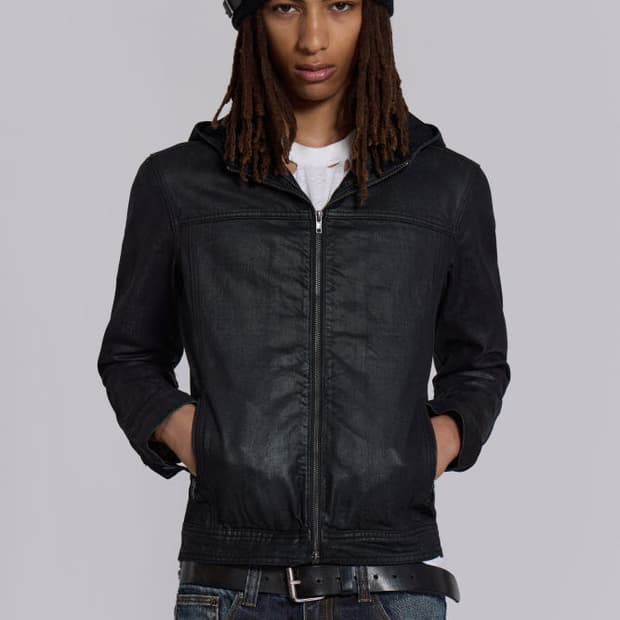 jaded london Bedrock Waxed Hooded Jacket