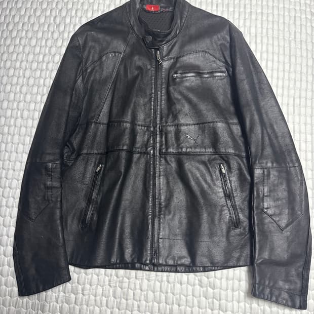 PUMA x DUCATI 소가죽 싱글바이커자켓