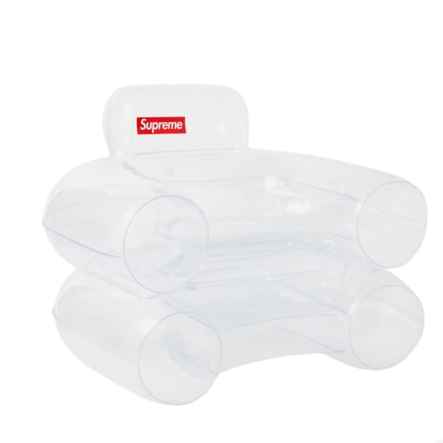 supreme inflatable chair clear