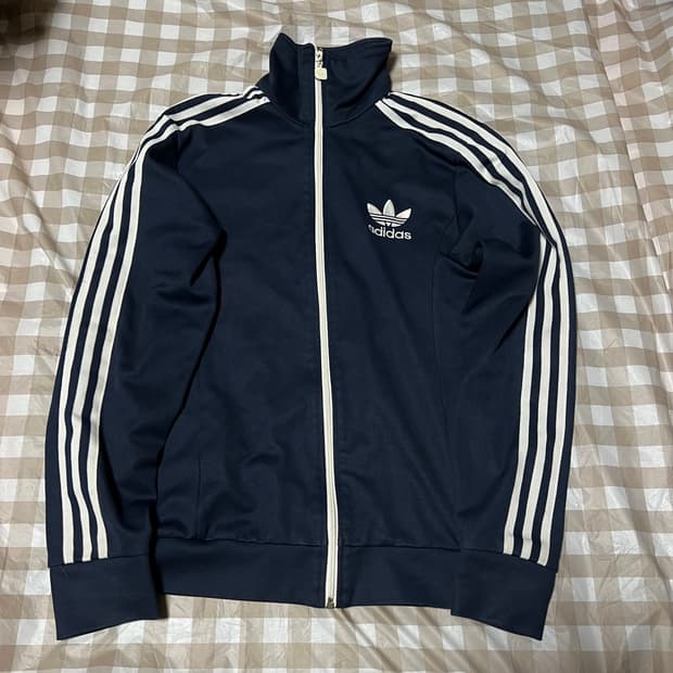 아디다스 유로파 져지 네이비 95 집업 트랙탑 삼선 Y2K