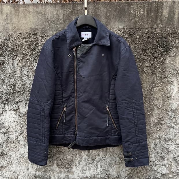 [M] 아르마니 익스체인지 90s 코튼 라이더 자켓