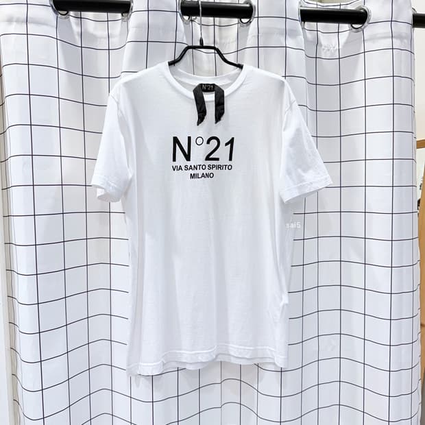 N21 로고 반팔티 화이트