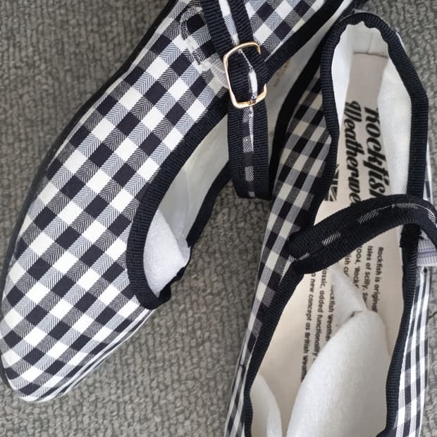 락피쉬웨더웨어 벨라 메리제인 체크 슈즈 235mm