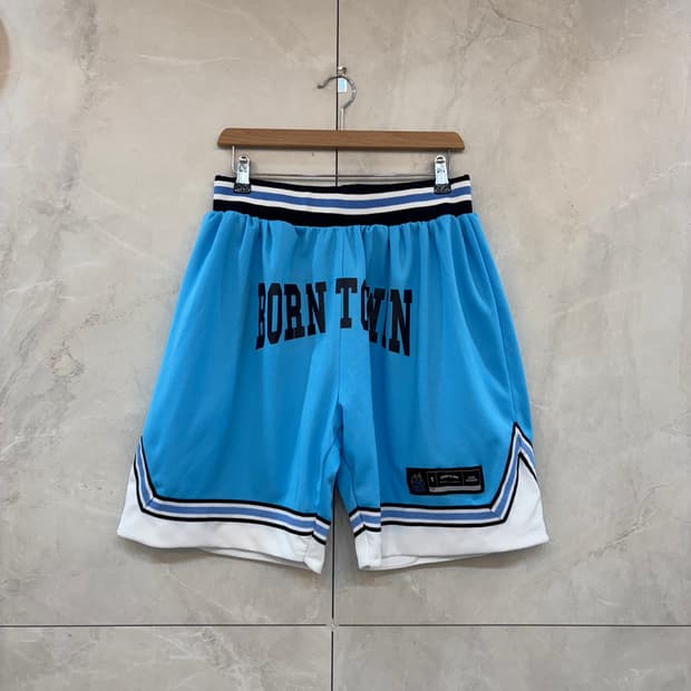 본투윈 스카이블루 농구 반바지