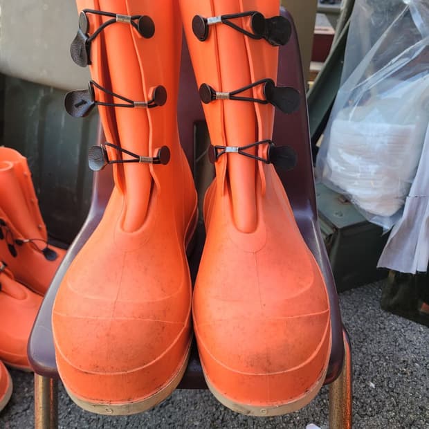 미  화학보호 방수 부츠