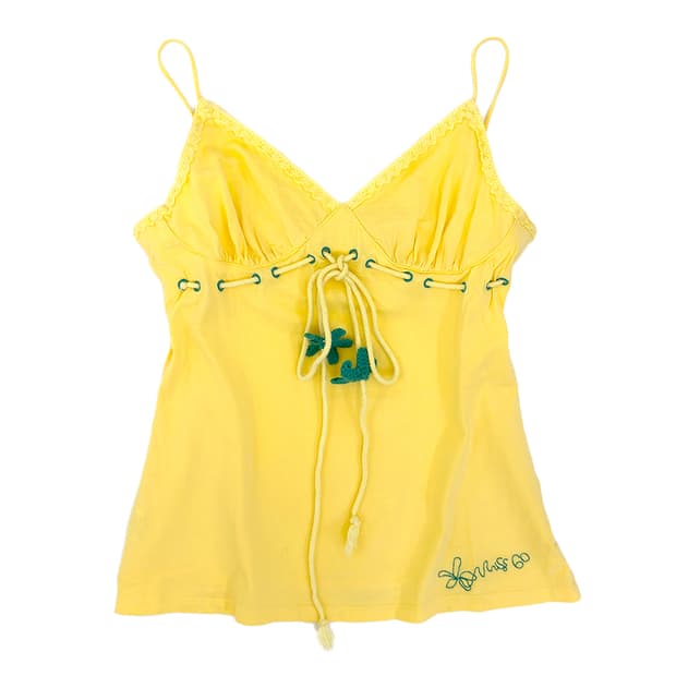 Miss Sixty Lace-Up Camisole Top/ M