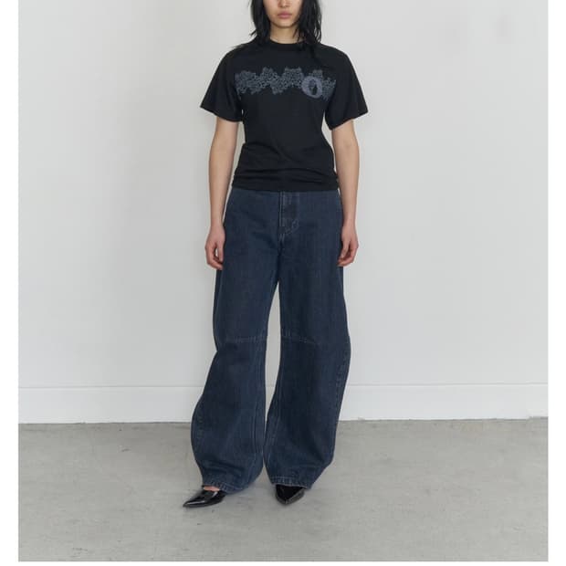 오들리워크샵 Doily Corset Tee, Onyx s