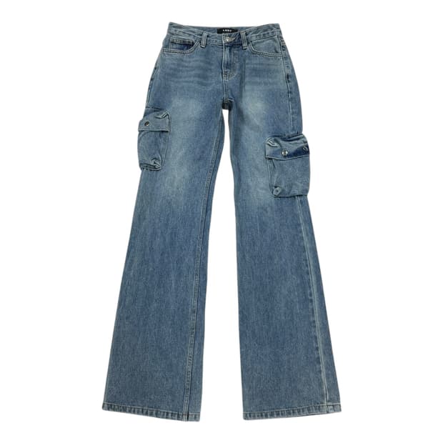 LEEY 와이이이엘 사이드포켓 카고 팬츠 바지 S