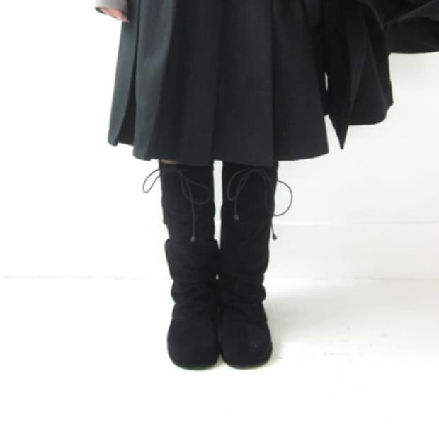 히피디피 치마 스커트 classic pleats midi skirt