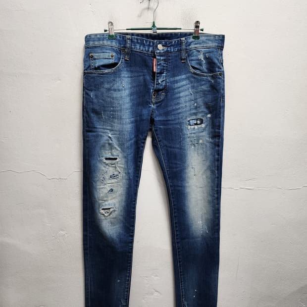 Dsquared2 패치워크 데님 청바지.. 