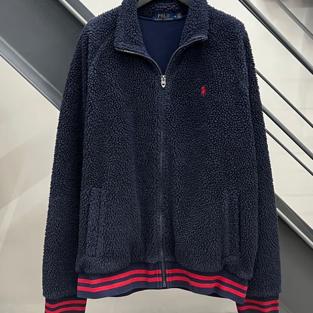 폴로 랄프로렌 네이비 쉐르파 플리스 집업