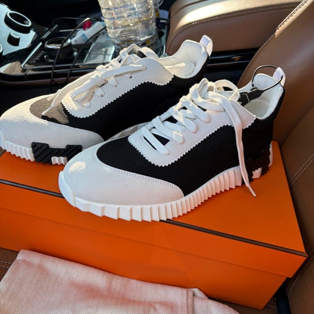 에르메스 바운싱 스니커즈 Noir Blanc / 42 / 새상품 풀구성