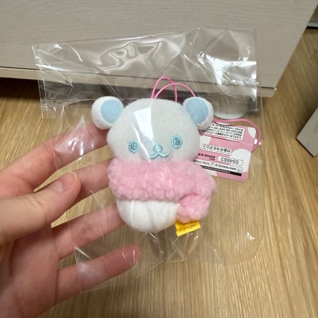 산엑스 정품 리락쿠마 눈사람 키링