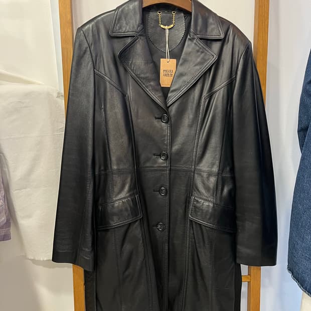 양가죽 트렌치코트