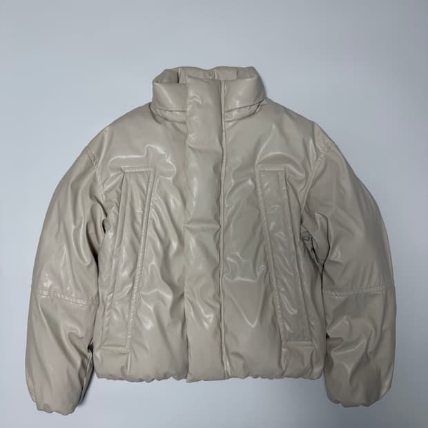 지오송지오 오리털 가죽패딩