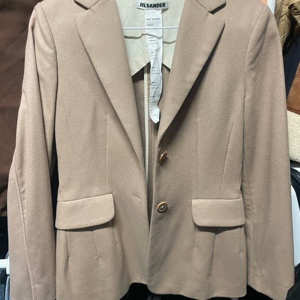 질샌더 베이지 울 자켓 36사이즈