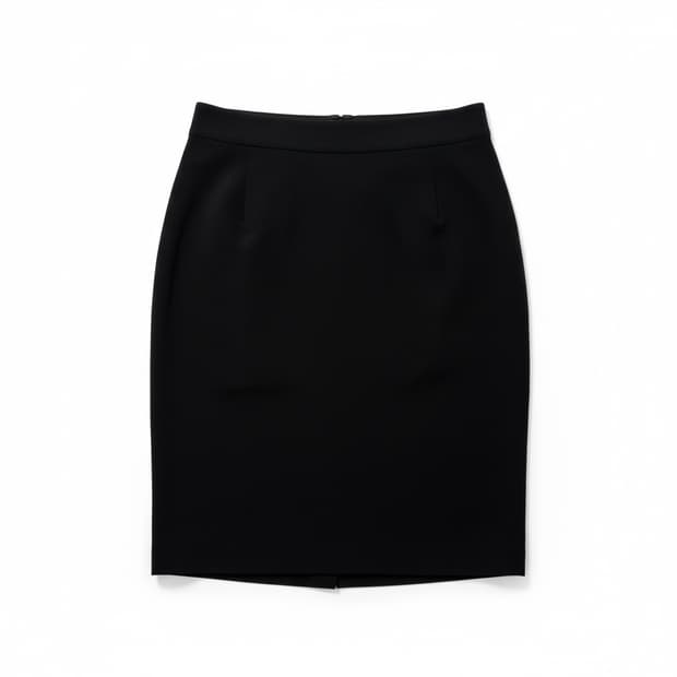 Theory 블랙 H라인 스커트 (사이즈 2)