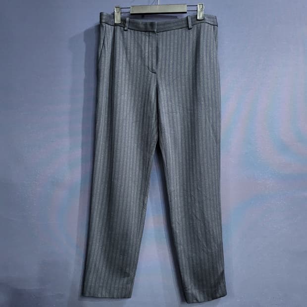 띠어리 스트라이프 팬츠