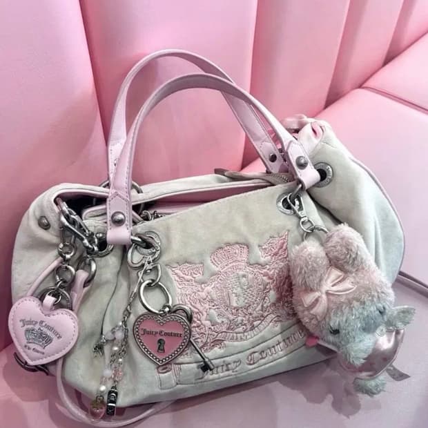 쥬시꾸뛰르 트윈독 만두백 가방 베메클 베이비베어 갸루 핀터깔 y2k